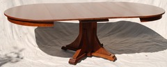 Shown with all four leaves installed, measures 8 feet long. 